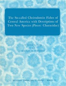 Pisces: Characidae - Smithsonian Institution