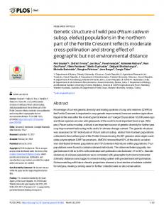 Pisum sativum subsp. elatius - Core