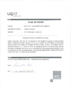 Plan de cours - UQAT.ca