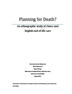 Planning for Death_dspacex - CiteSeerX