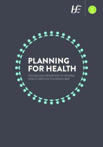 Planning for Health - HSE