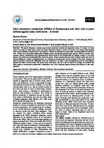 Plant secondary metabolites