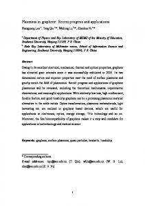 Plasmons in graphene