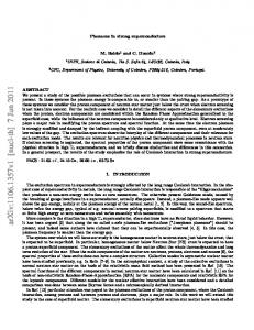 Plasmons in strong superconductors