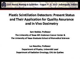 Plastic Scintillation Detectors for In-Vivo Dosimetry