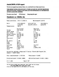 PLATON report Datablock: cu_140630c_0m