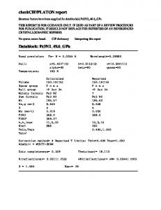 PLATON report Datablock: Fe3N2_49.6_GPa