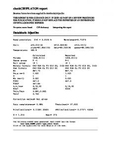 PLATON report Datablock: hijazi3m