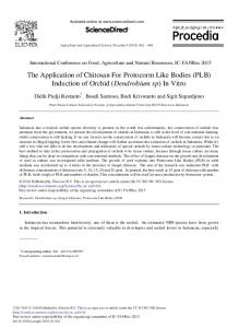 (PLB) Induction of Orchid - ScienceDirect