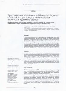 Pleuropulmonary blastoma - IRIS UniPA