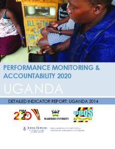 PMA2020 UGANDA DETAILED INDICATOR REPORT 2014