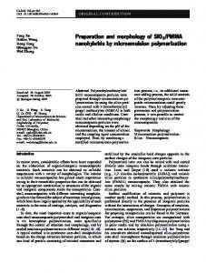 PMMA nanohybrids by