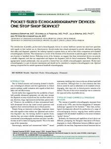 Pocket-Sized Echocardiography Devices