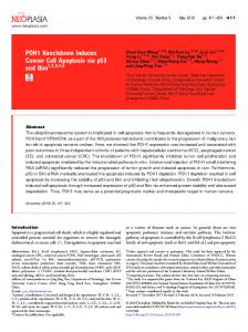 POH1 Knockdown Induces Cancer Cell Apoptosis via p53 ... - Neoplasia