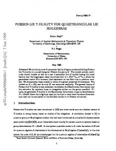 POISSON-LIE T-DUALITY FOR QUASITRIANGULAR LIE BIALGEBRAS