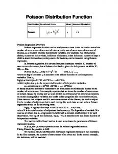 Poisson Regression Overview - atlas