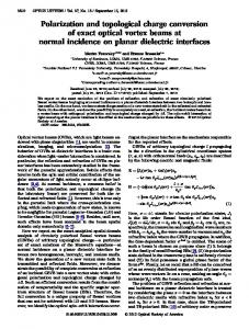 Polarization and topological charge conversion of ... - OSA Publishinghttps://www.researchgate.net/...Polarization.../Polarization-and-topological-charge-conve...