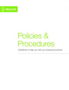 Policies & Procedures (English - GNLD