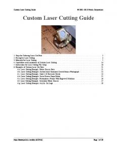 Pololu - Custom Laser Cutting Guide