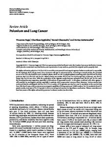 Polonium and Lung Cancer