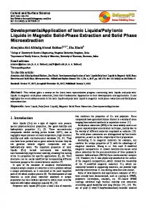 Poly Ionic Liquids in