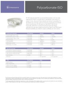 Polycarbonate-ISO - Mydea Technologies