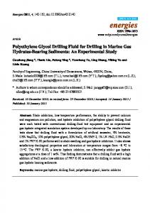 Polyethylene Glycol Drilling Fluid for Drilling in ... - Semantic Scholar