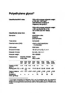 Polyethylene glycol