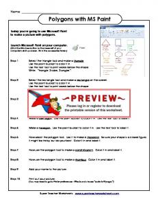 Polygons with MS Paint - Super Teacher Worksheets