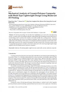 Polymer Composite with Mesh ... - MDPI