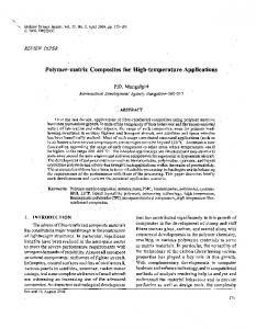 Polymer-matrix Composites for High-temperature Applications