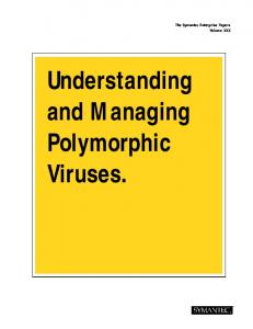 Polymorphic Viruses - Symantec