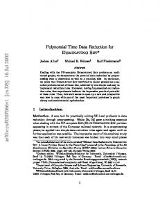 Polynomial Time Data Reduction for Dominating Set