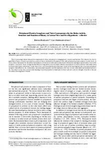 Polyphenol-Protein Complexes and Their Consequences ... - Sciendo