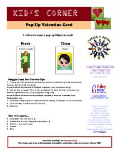 Pop-Up Card - HANDS in Autism