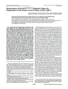 Pop2 Ubiquitin Ligase for Degradation