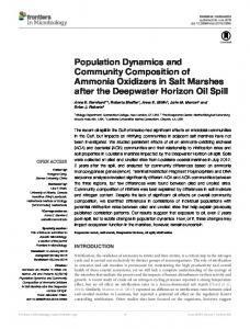 Population Dynamics and Community Composition of ... - Frontiers