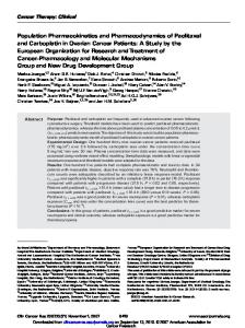 Population Pharmacokinetics and ...