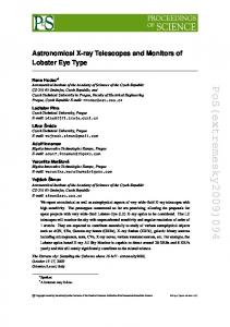 PoS(extremesky2009)094 - Proceeding of science - SISSA