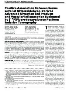 Positive Association Between Serum Level of ... - Diabetes Care