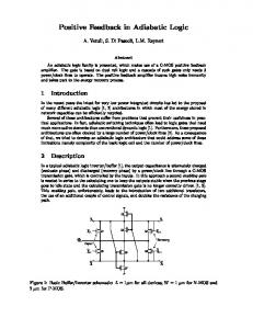 Positive Feedback in Adiabatic Logic