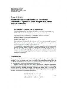 Positive Solutions of Nonlinear Fractional Differential Equations with