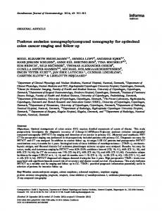 Positron emission tomography/computed tomography for optimized ...