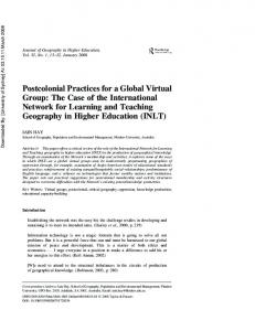 Postcolonial Practices for a Global Virtual Group: The ... - CiteSeerX