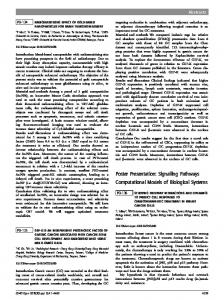 Poster Presentation: Signalling Pathways