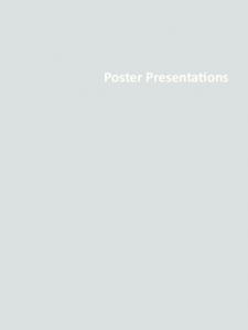 Poster Presentations