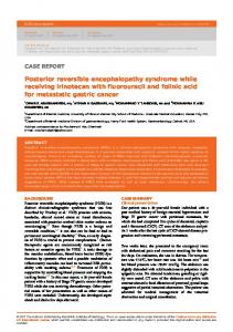 Posterior reversible encephalopathy syndrome ... - BIR Publications