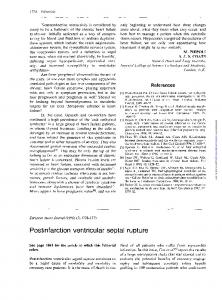 Postinfarction ventricular septal rupture