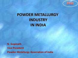 Powder Metallurgy Association of India PMAI