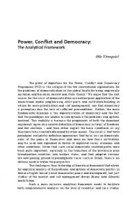 Power, Conflict and Democracy - Neliti